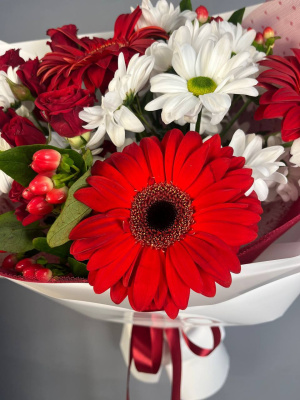 Букет" Мои воспоминания" с герберами