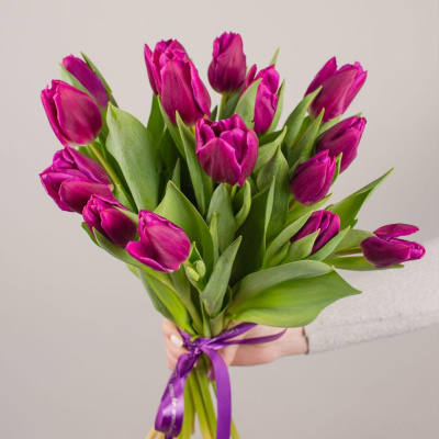 Моно букет с тюльпанами