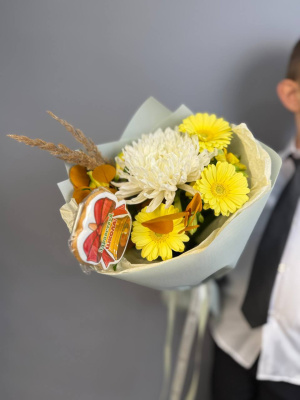 букет" Первоклашка" с гермини