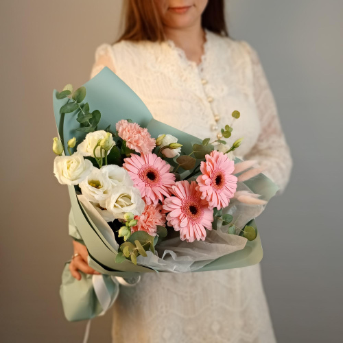 Букет " Шарм" с гермини Букет " Шарм" с гермини