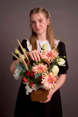 Композиция "День знаний" с герберой арт 15241Дв