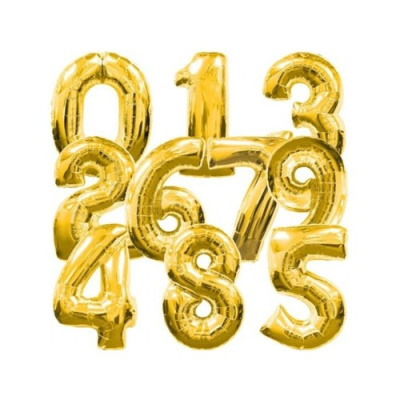 Шар цифра золото