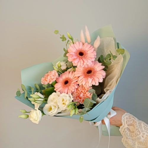 Букет " Шарм" с гермини Букет " Шарм" с гермини