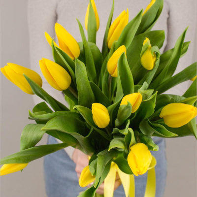 Букет с тюльпанами