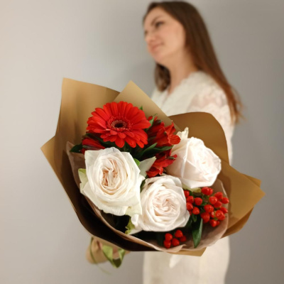 Букет "Love" с герберами